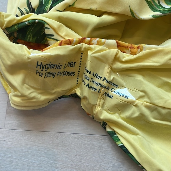 NEW Anthropologie Pineapple High-Neck One-Piece Swimsuit Size 1X - Picture 7 of 9